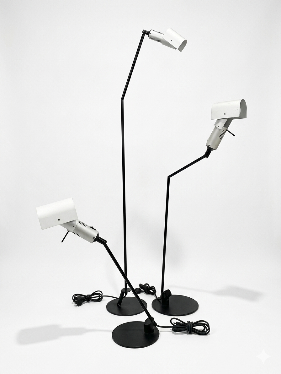 Trittico lampade anni 80